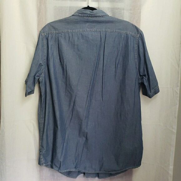 Calvin Klein Jeans Denim Long Sleeve Button Down Shirt Men's Size M - Picture 7 of 10